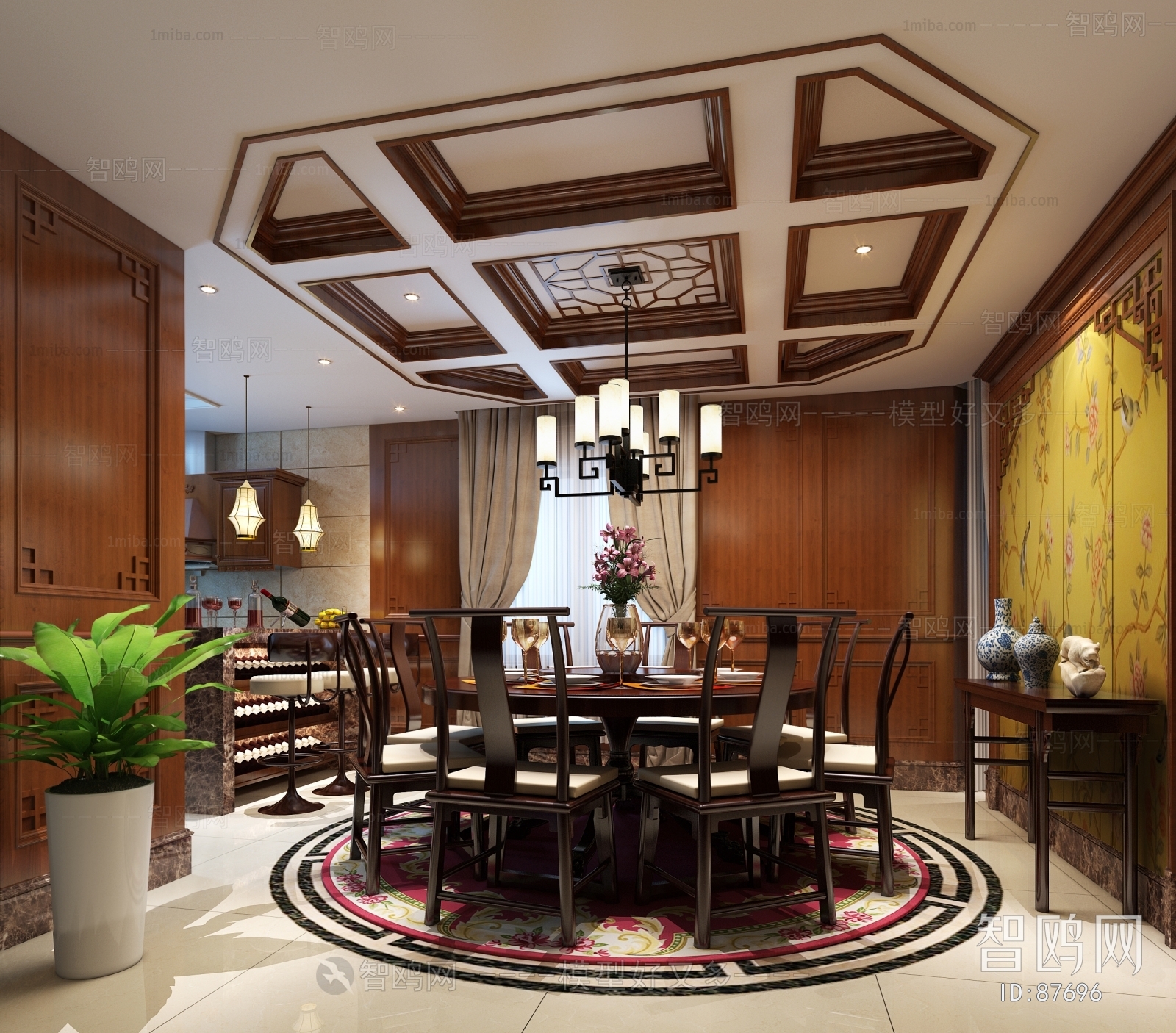 Chinese Style Dining Room