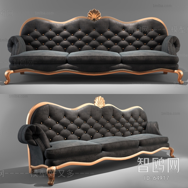 European Style Three-seat Sofa