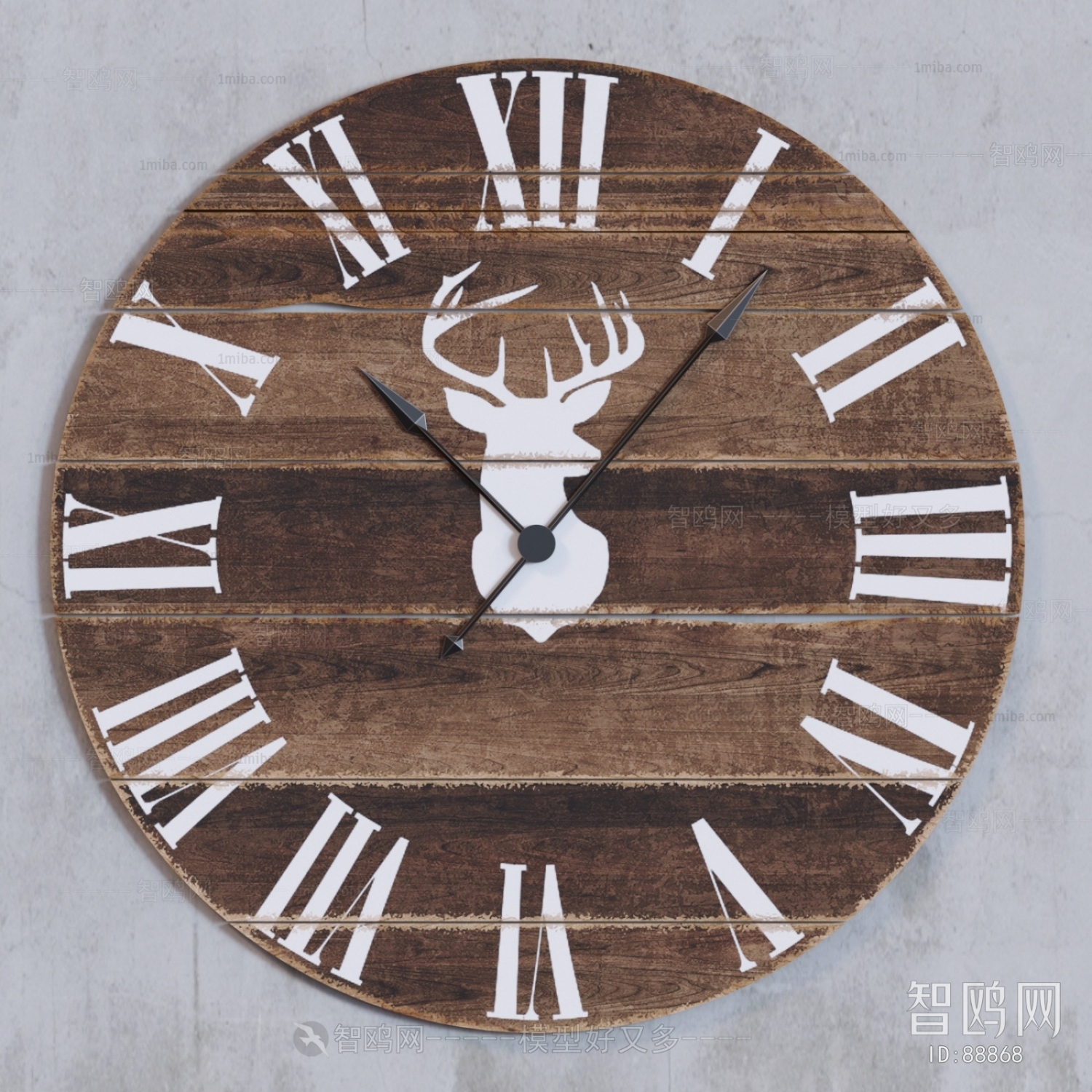 Modern Country Style Wall Clock