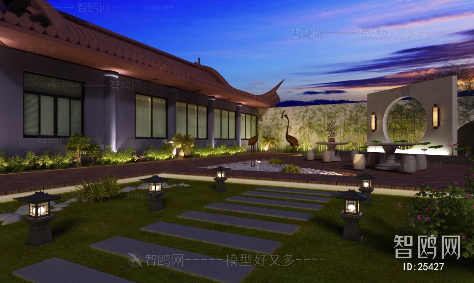 New Chinese Style Courtyard/landscape