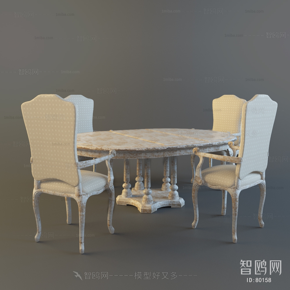 European Style Dining Table And Chairs