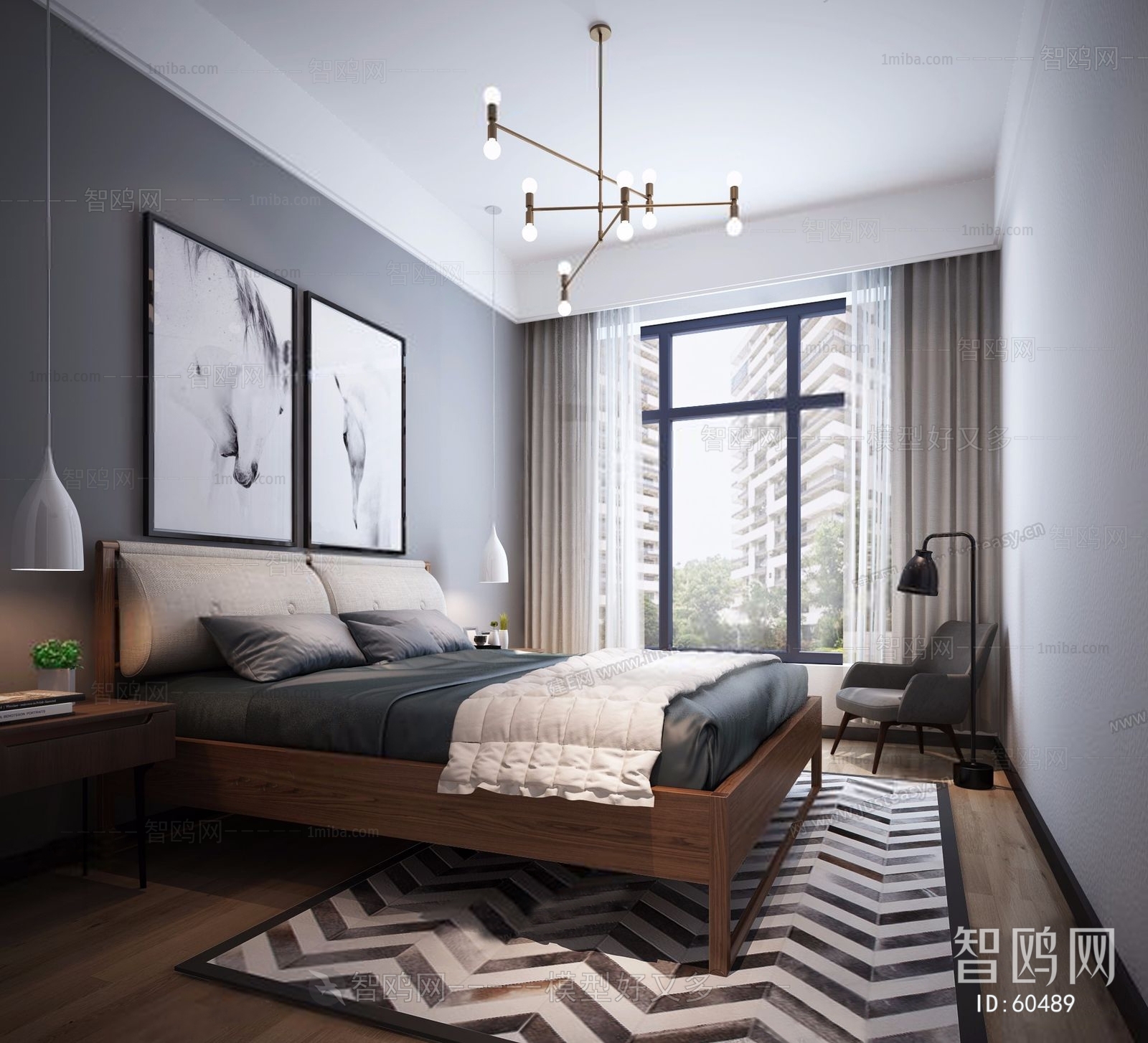 Modern Nordic Style Bedroom