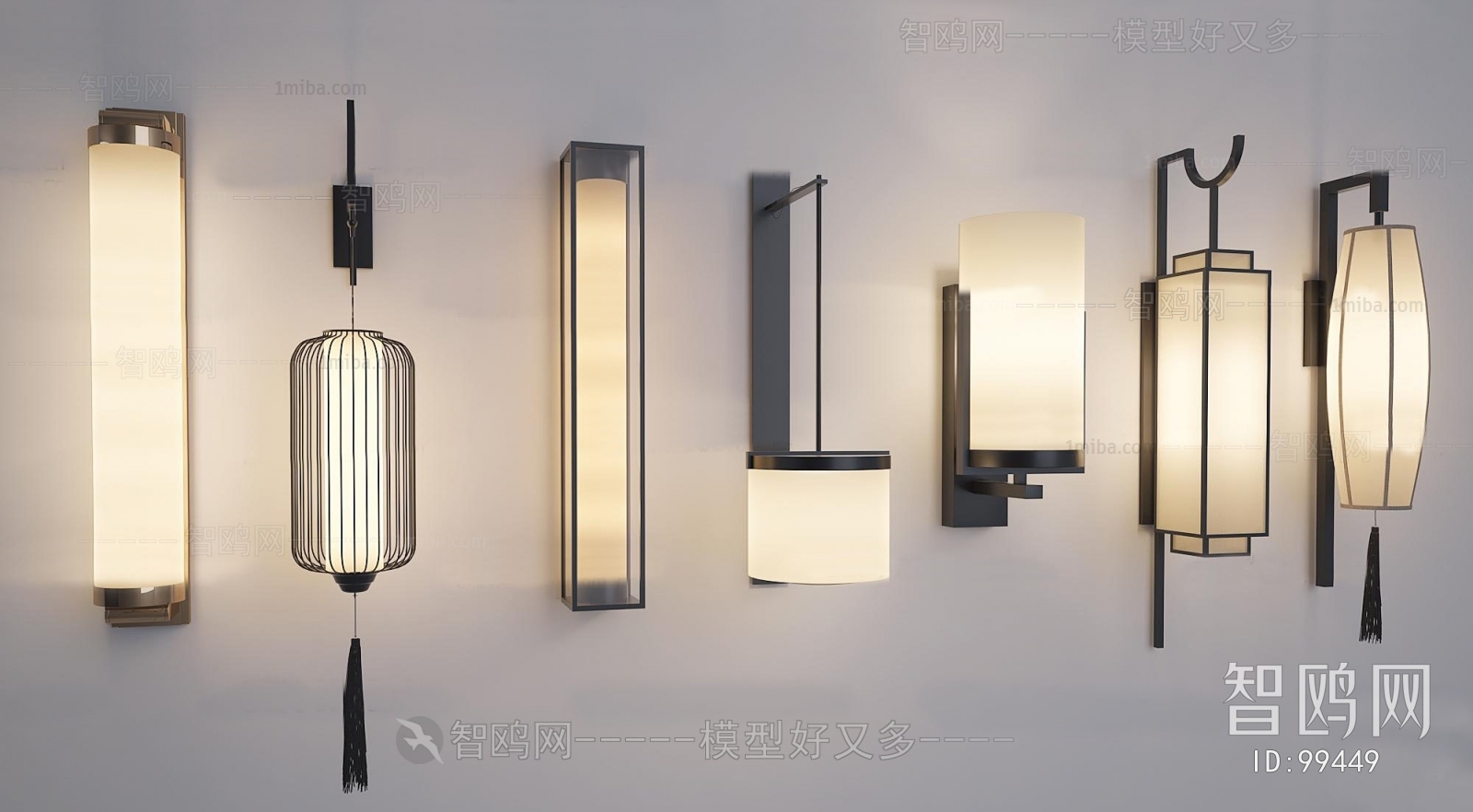 New Chinese Style Wall Lamp