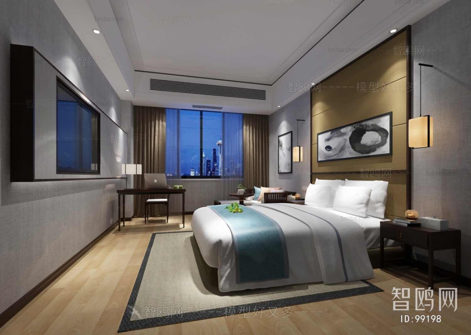 Modern New Chinese Style Guest Room