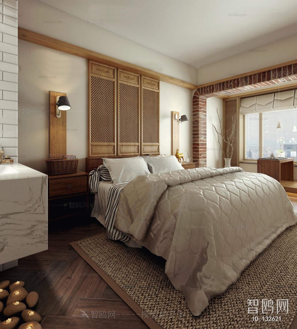 New Chinese Style Bedroom