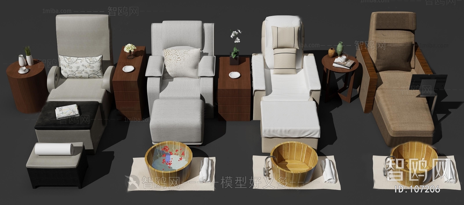 Modern New Chinese Style Recliner
