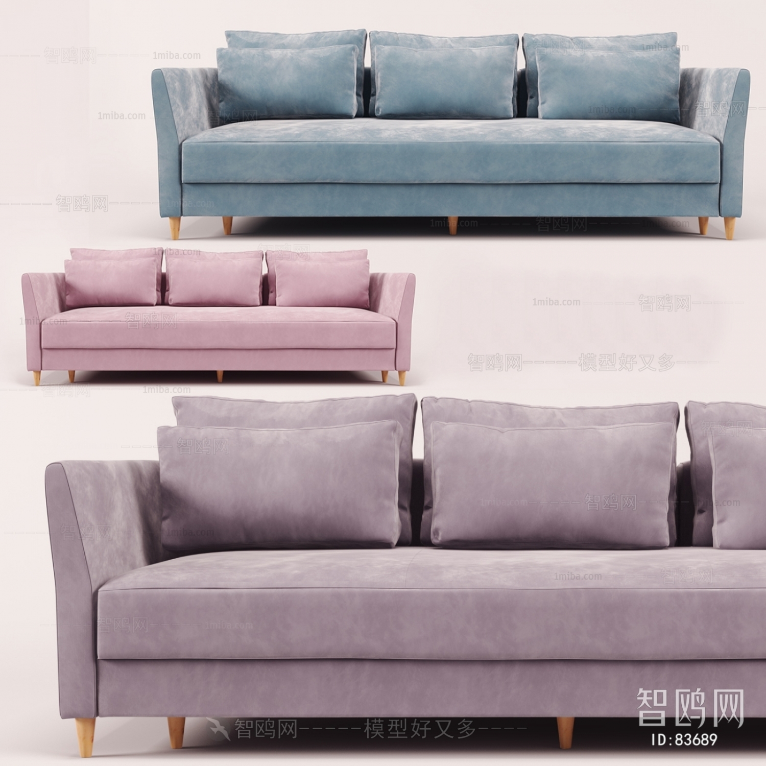 Modern Three-seat Sofa