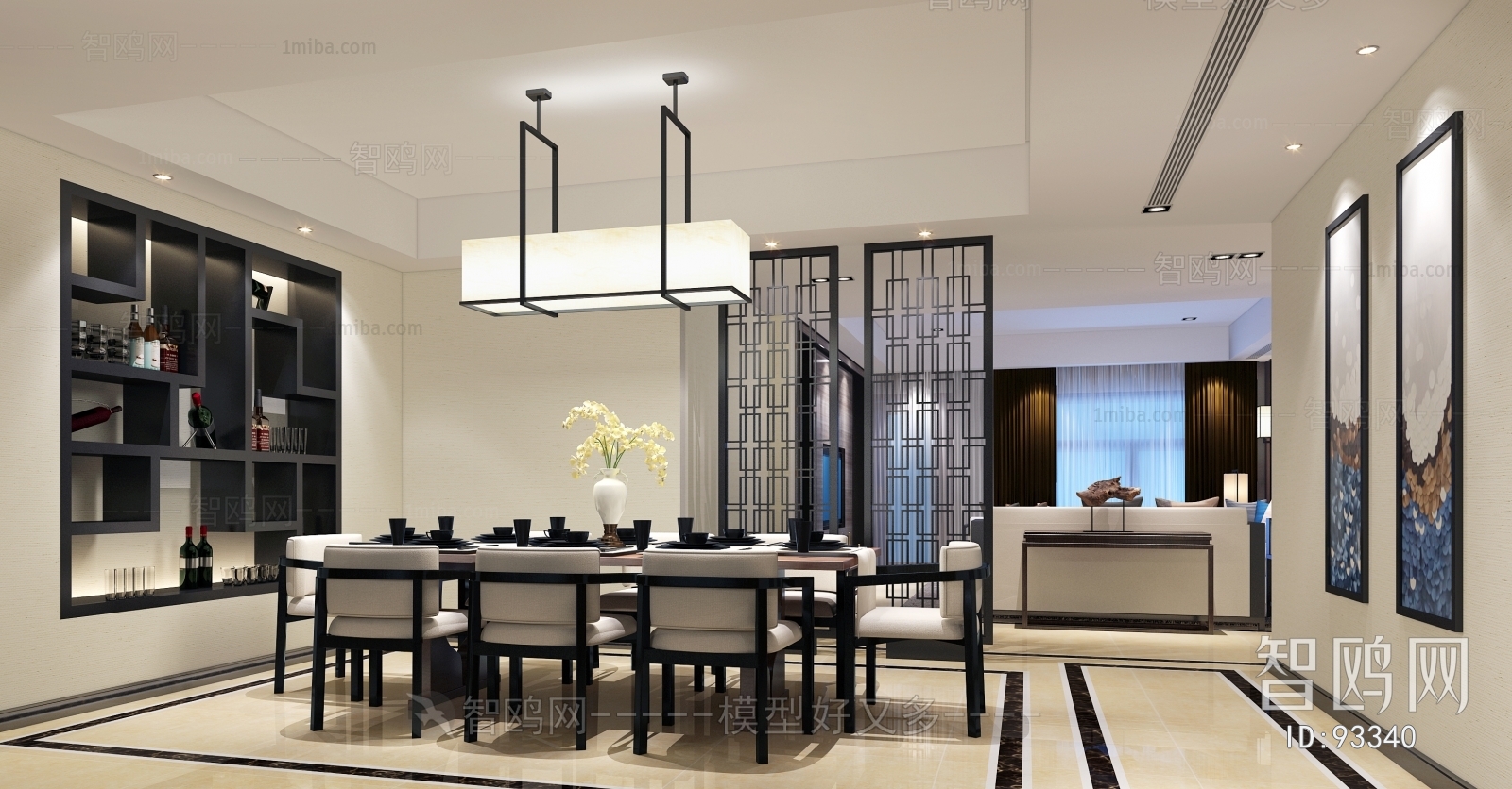 New Chinese Style Dining Room