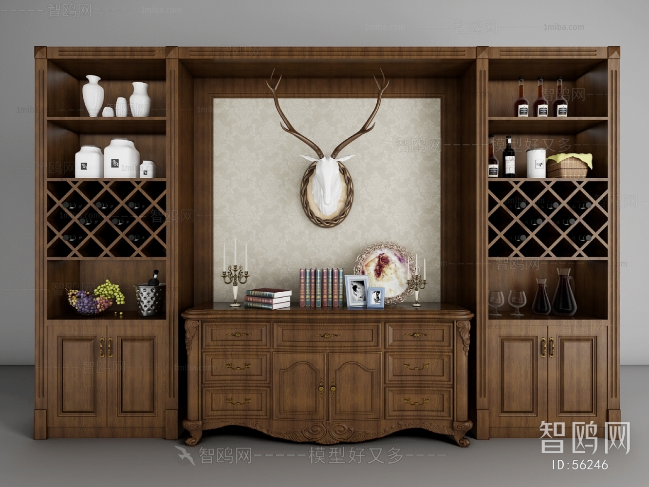 American Style Wine Cabinet