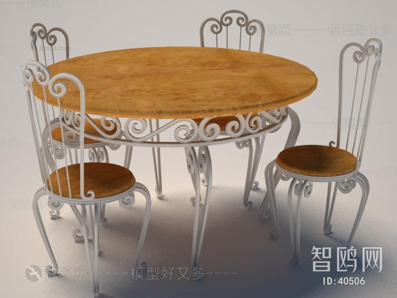 European Style Dining Table And Chairs