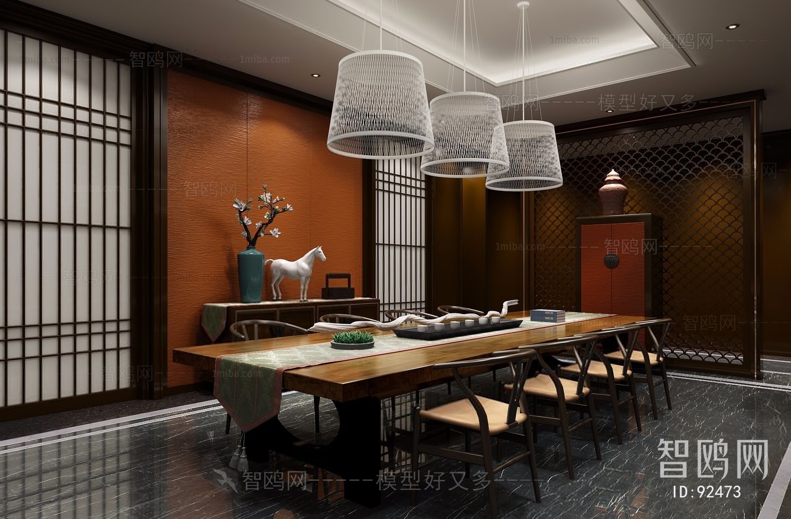 New Chinese Style Dining Room