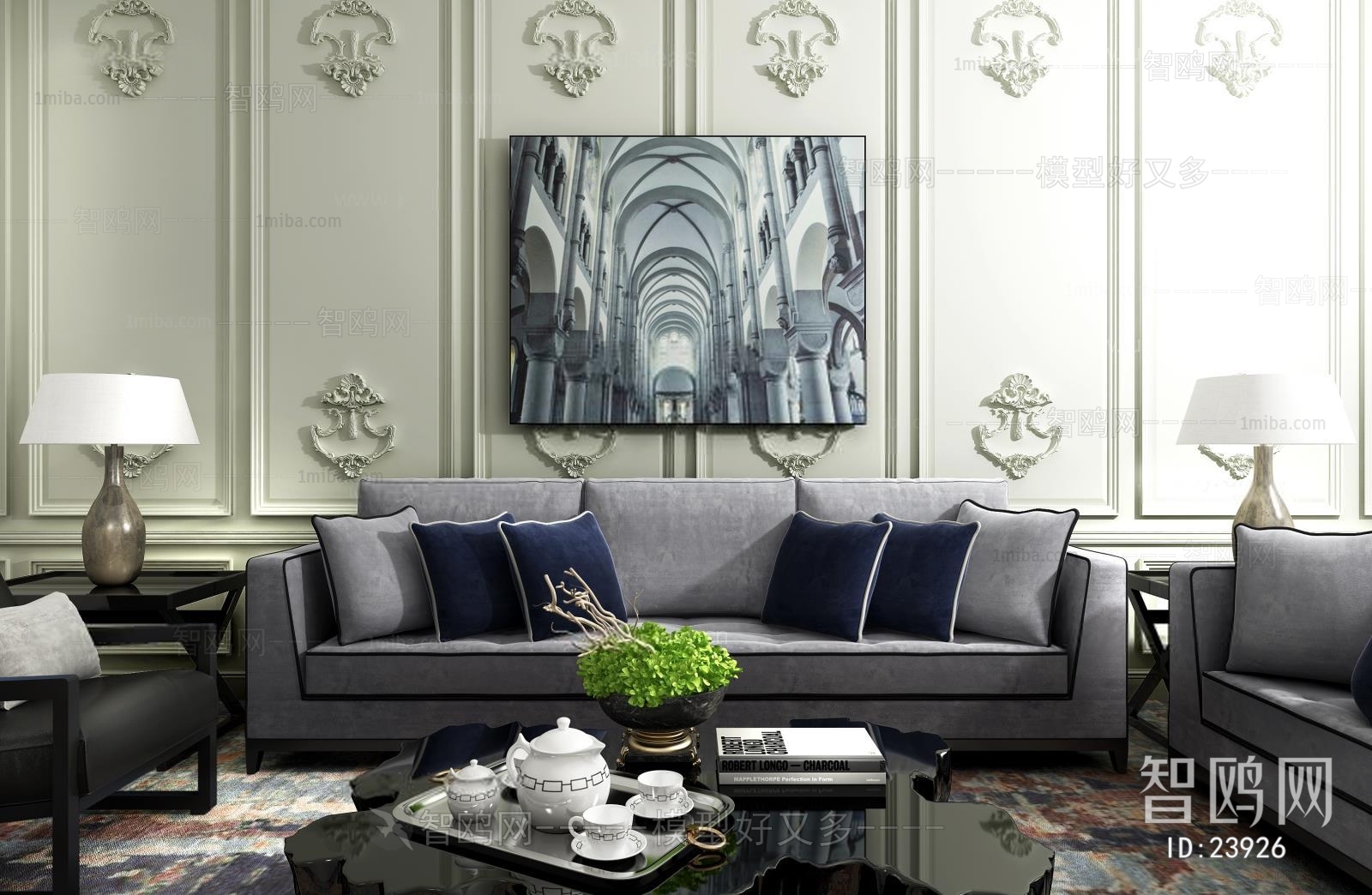 Modern New Classical Style Sofa Combination