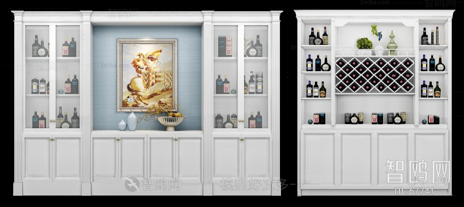 European Style Wine Cabinet