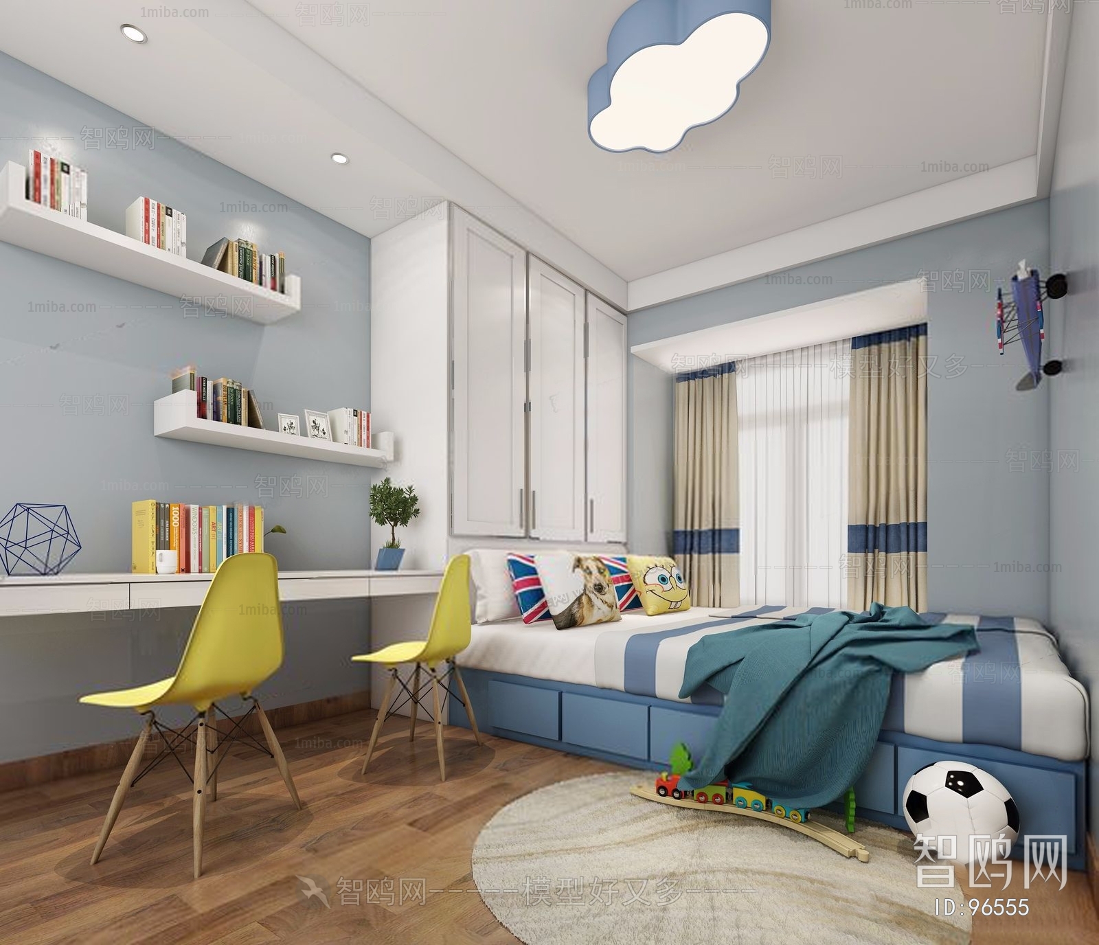 Modern Boy's Room And Son's Room