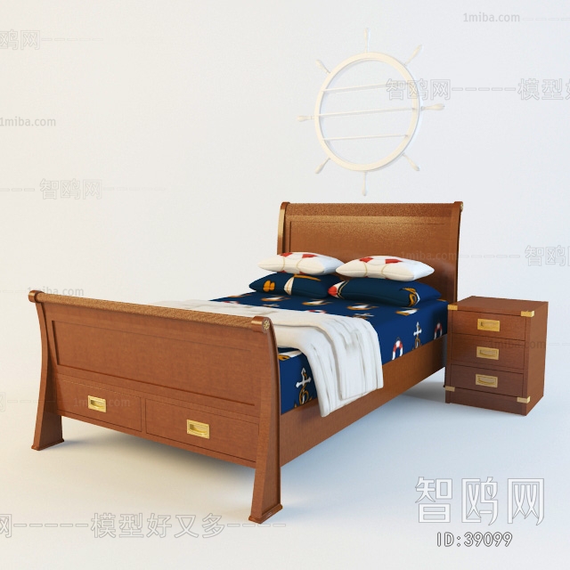 Simple European Style Child's Bed