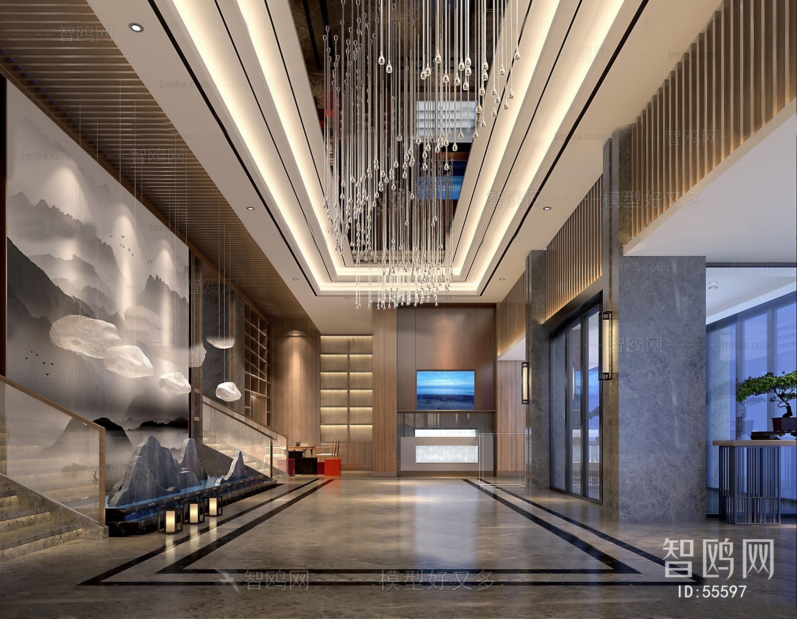 New Chinese Style Lobby Hall