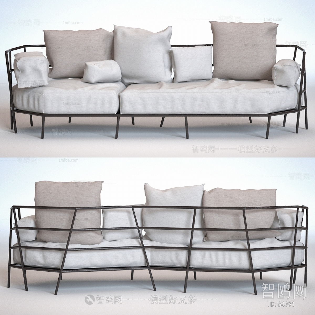 Modern Three-seat Sofa