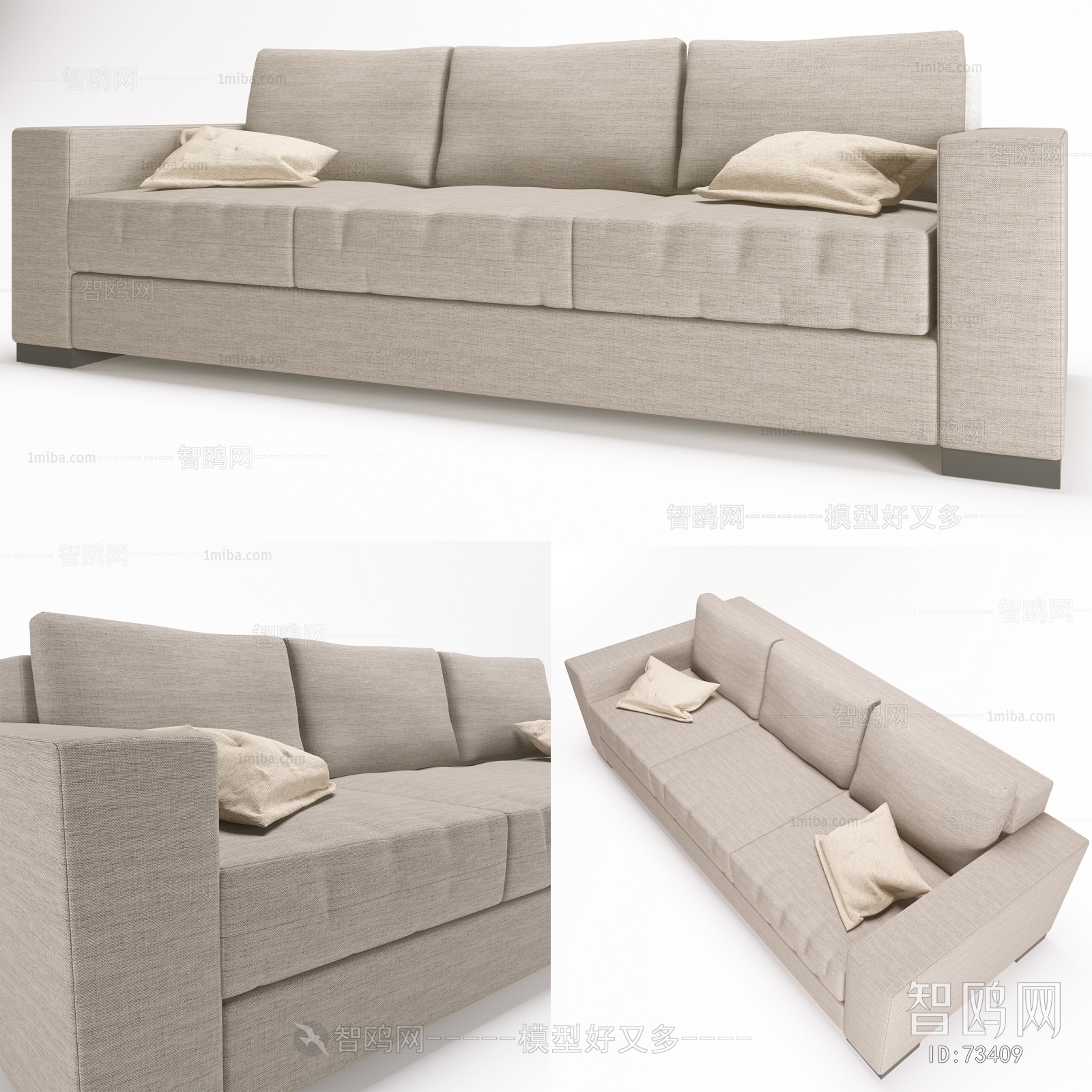 Modern Three-seat Sofa