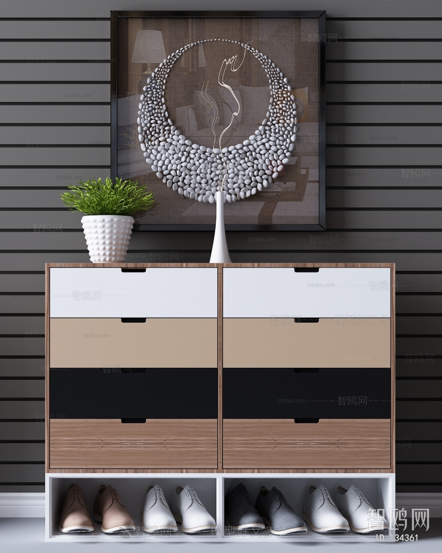 Modern Shoe Cabinet