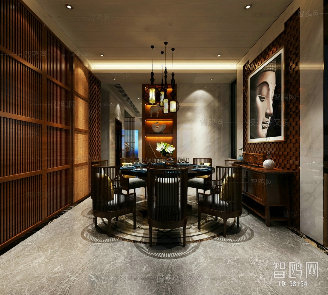 New Chinese Style Dining Room