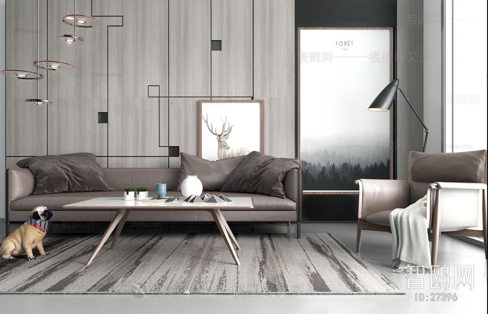 Modern Nordic Style Sofa Combination