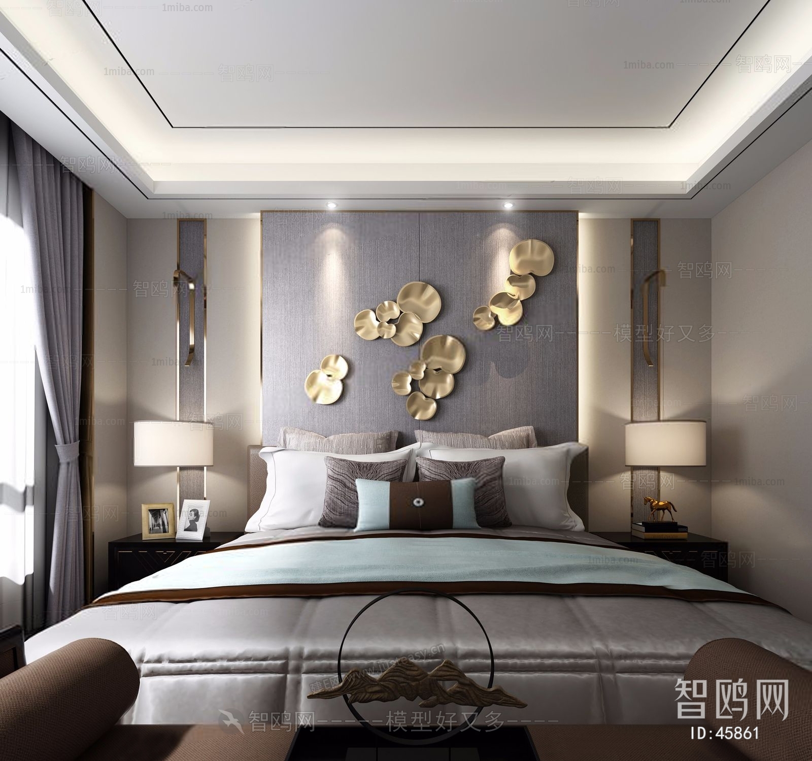 New Chinese Style Bedroom