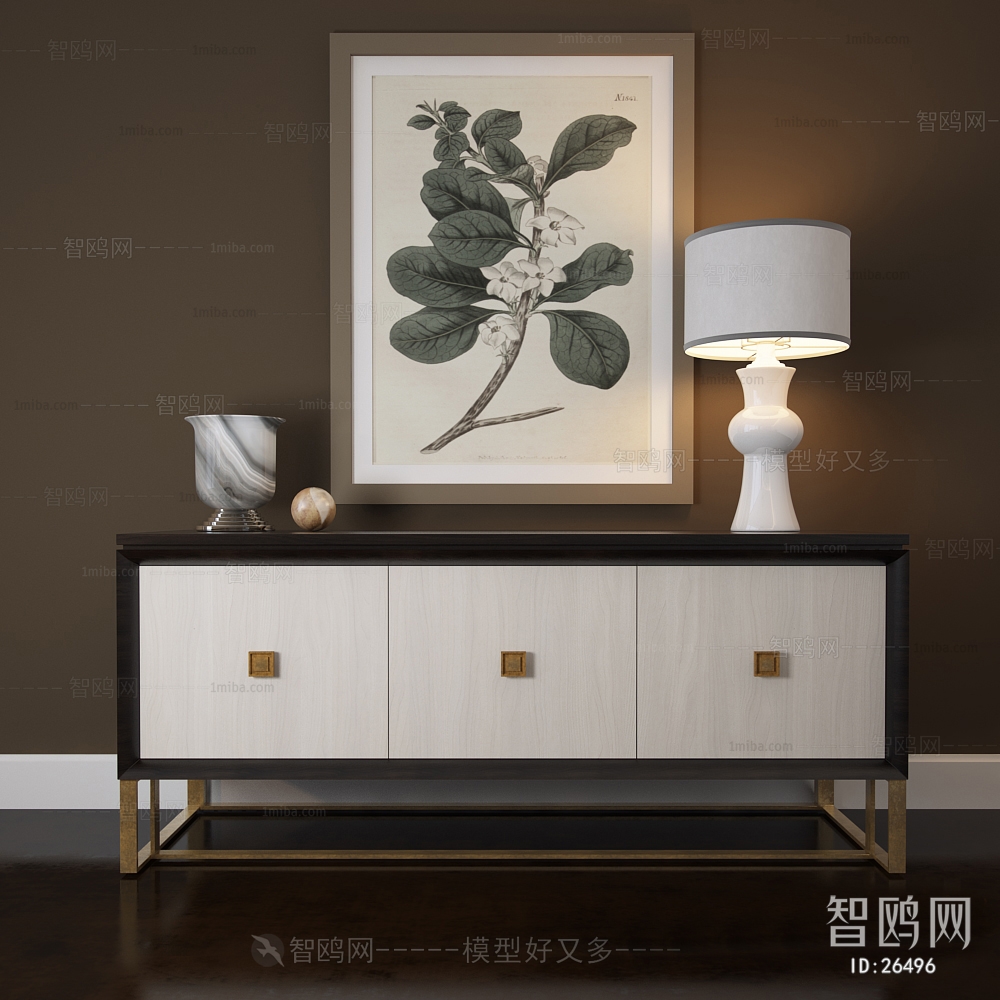 Modern New Chinese Style Side Cabinet/Entrance Cabinet