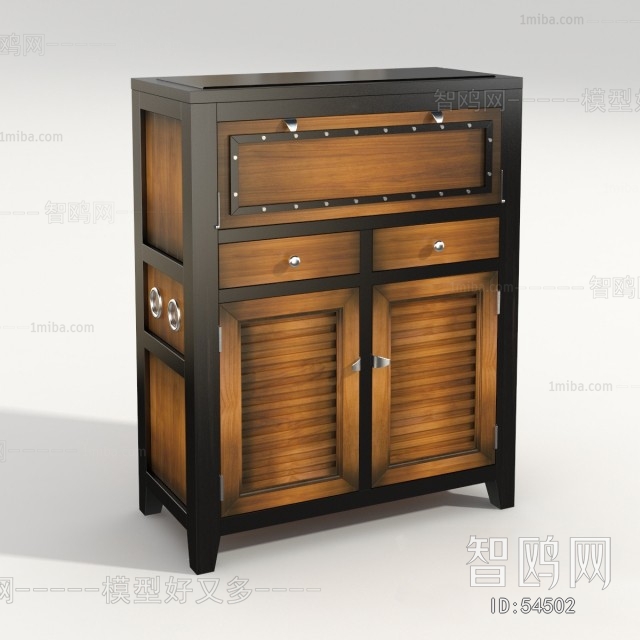 Industrial Style Shoe Cabinet/drawer Cabinet