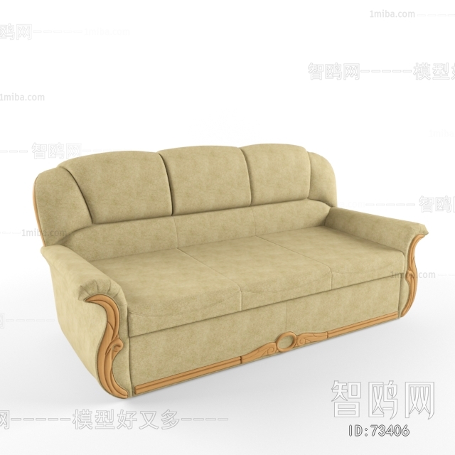 European Style Three-seat Sofa