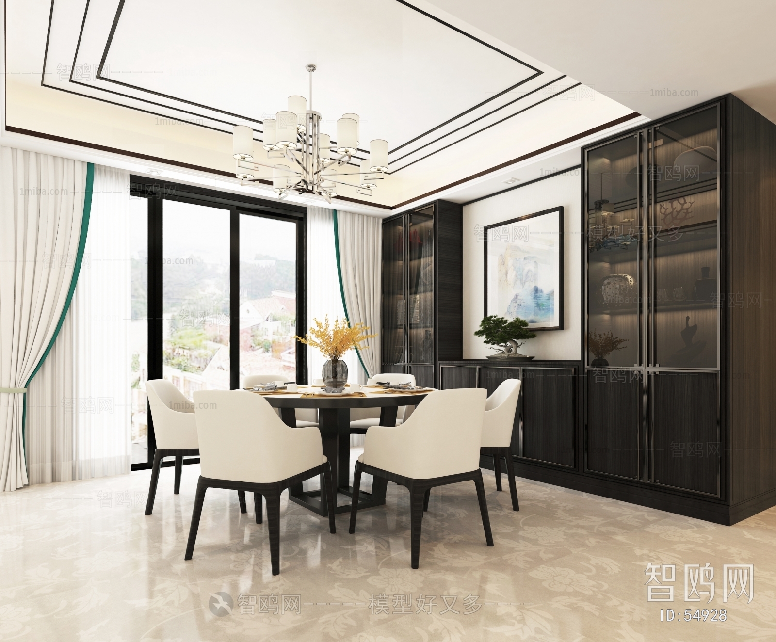 New Chinese Style Dining Room