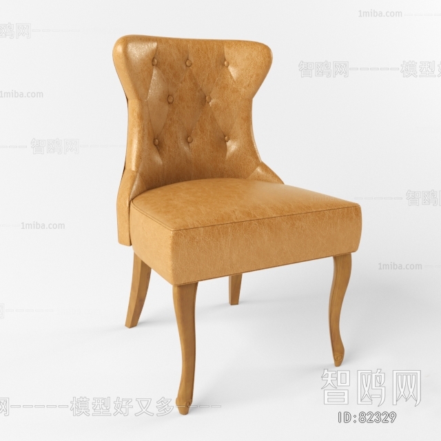 Simple European Style Single Chair