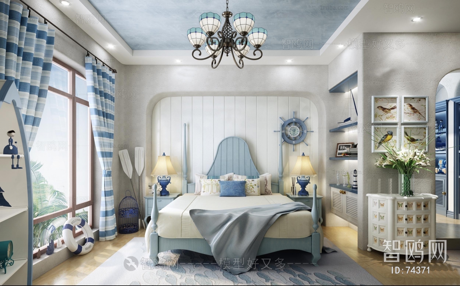 Mediterranean Style Bedroom