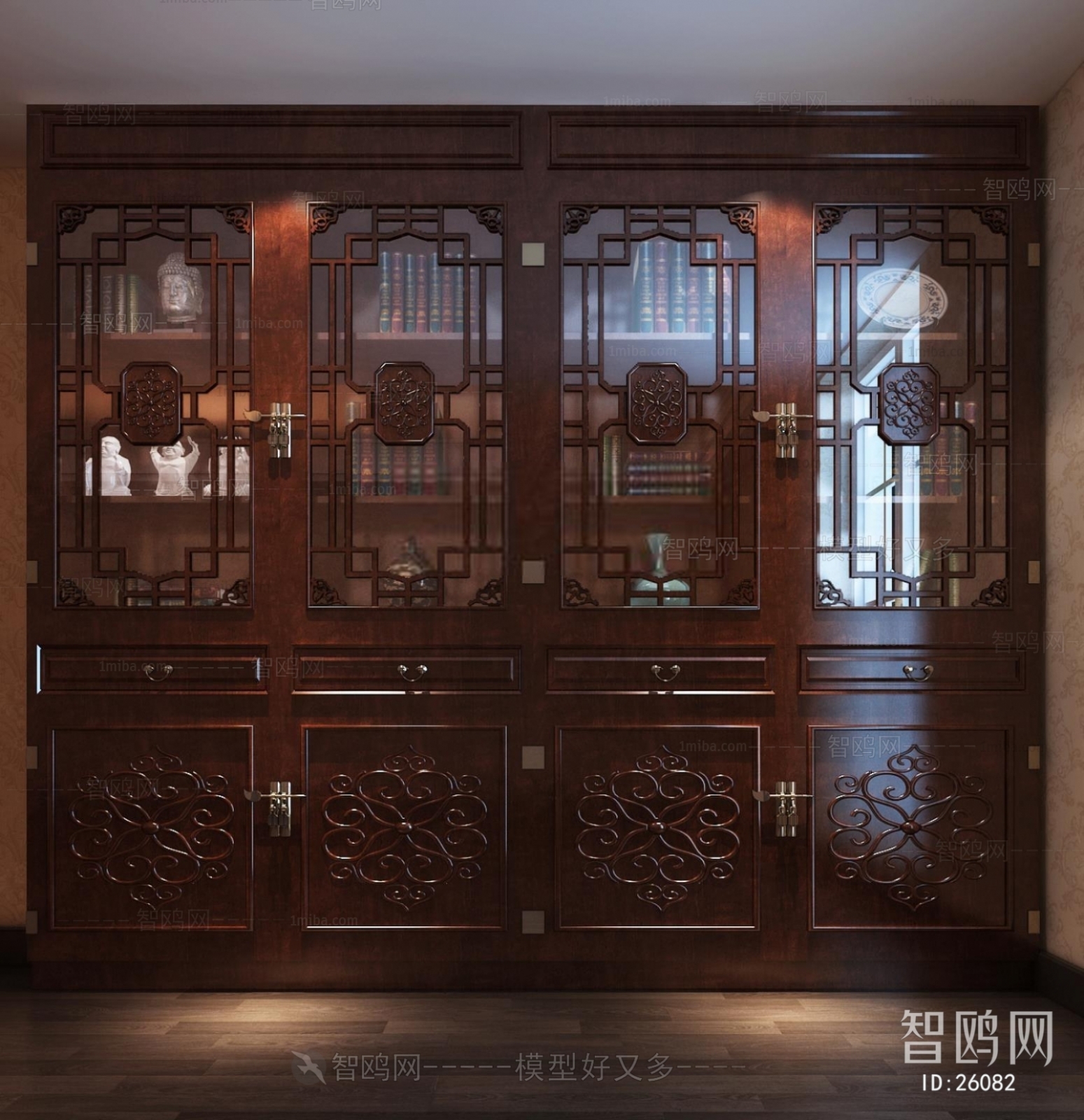 Chinese Style Bookcase