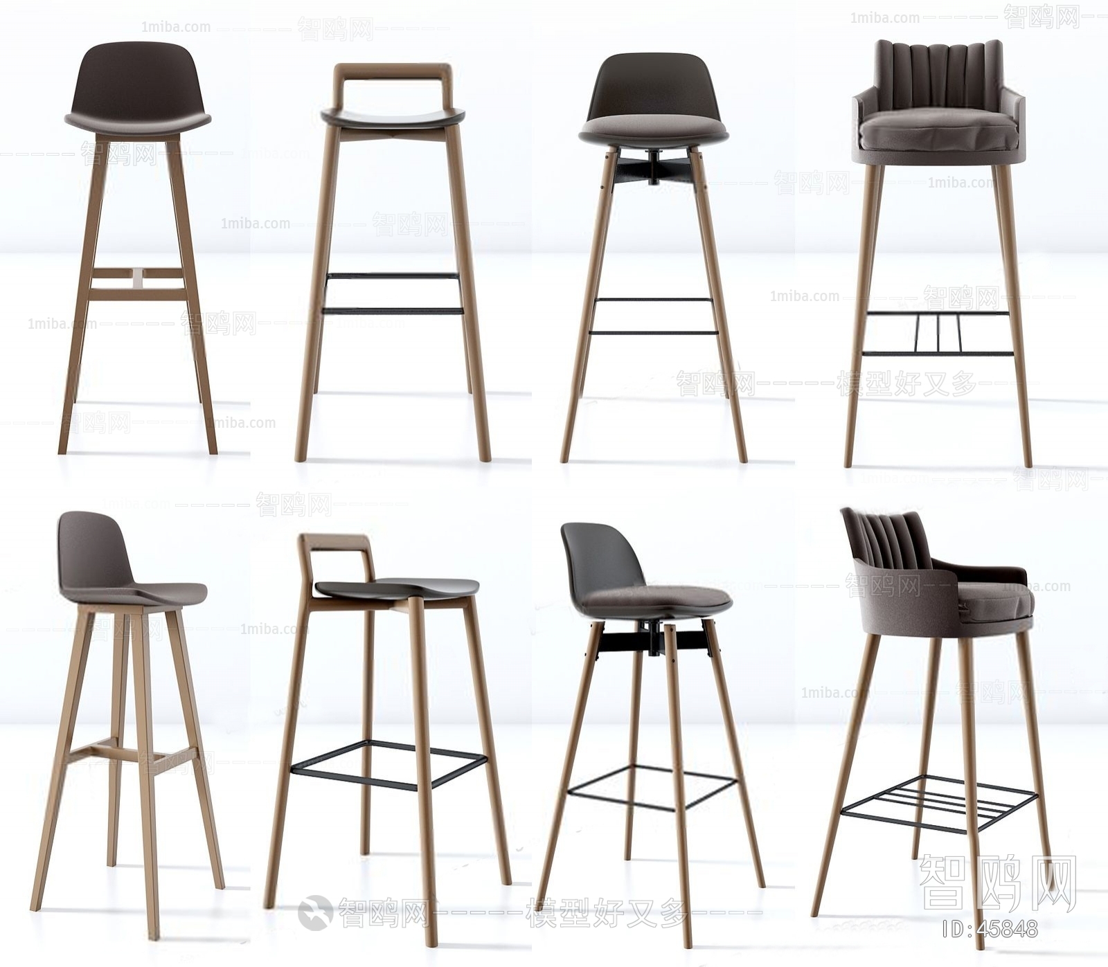 Nordic Style Bar Chair