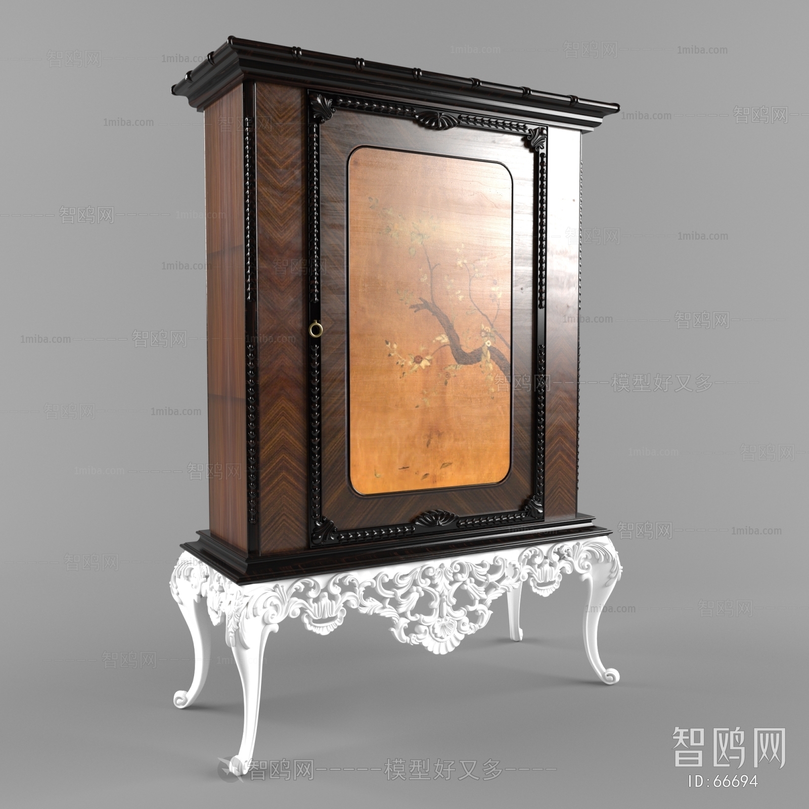 New Classical Style Side Cabinet