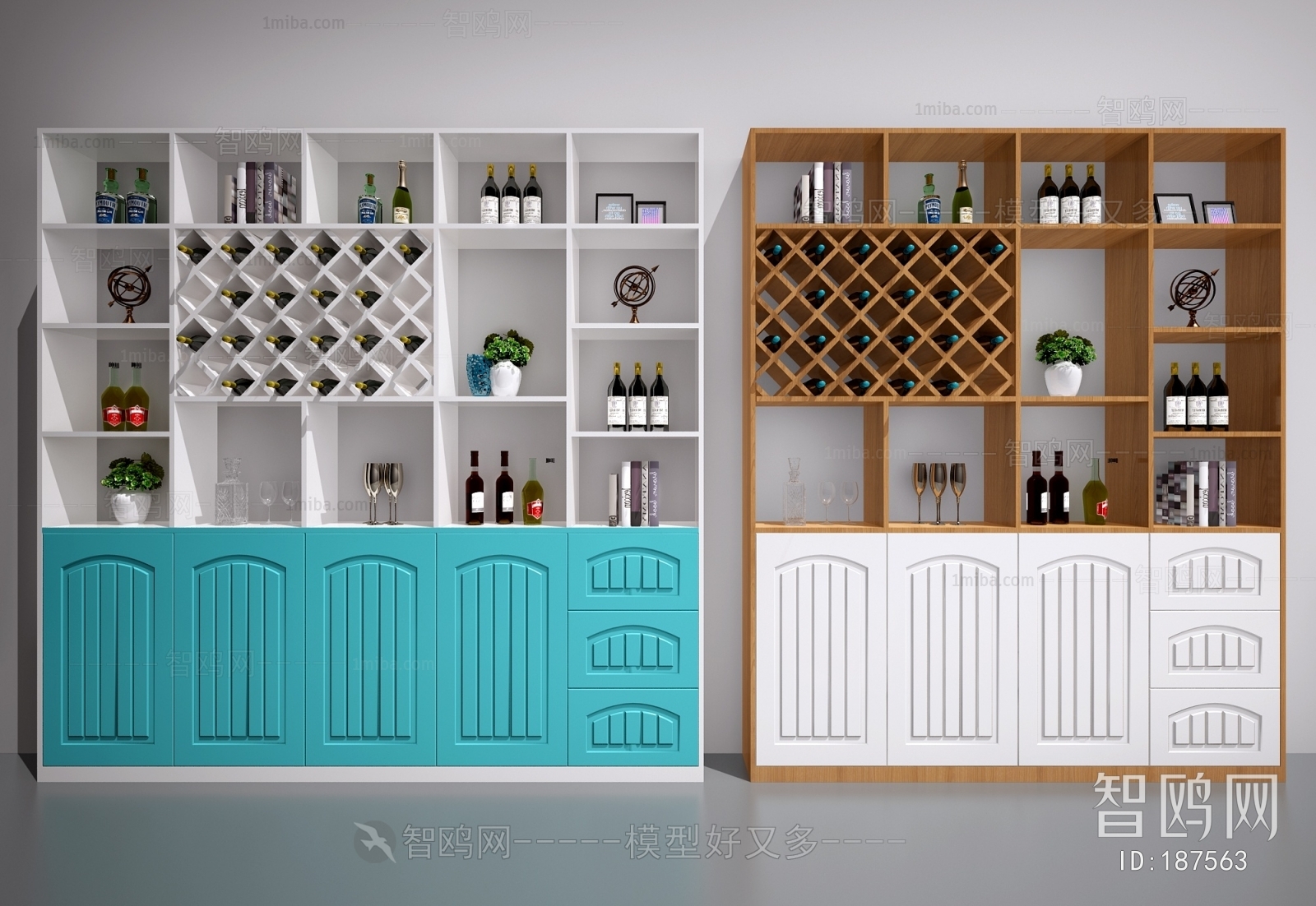 Nordic Style Wine Cabinet