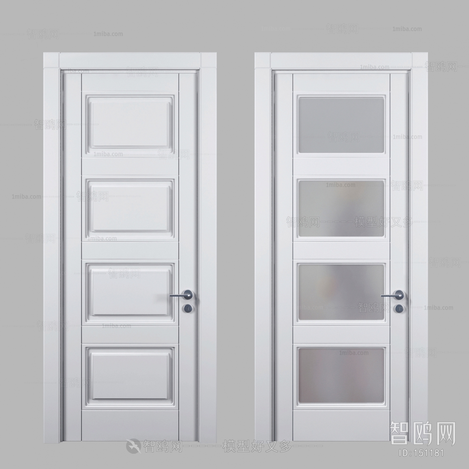 Modern Solid Wood Door