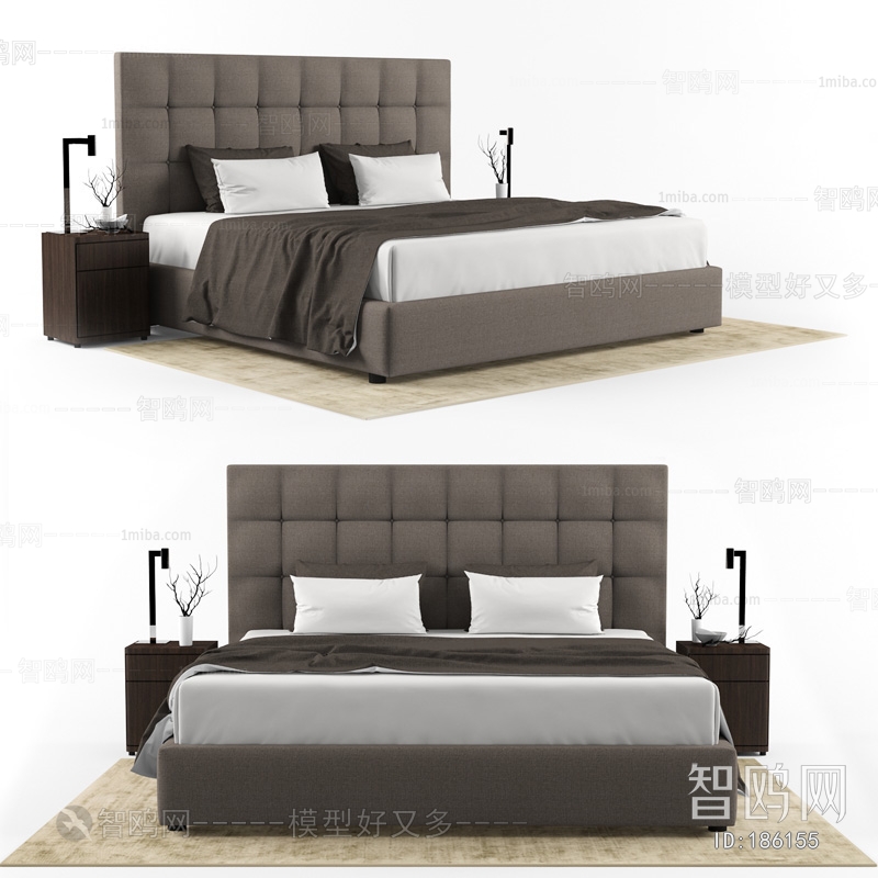 Modern Simple Style Double Bed