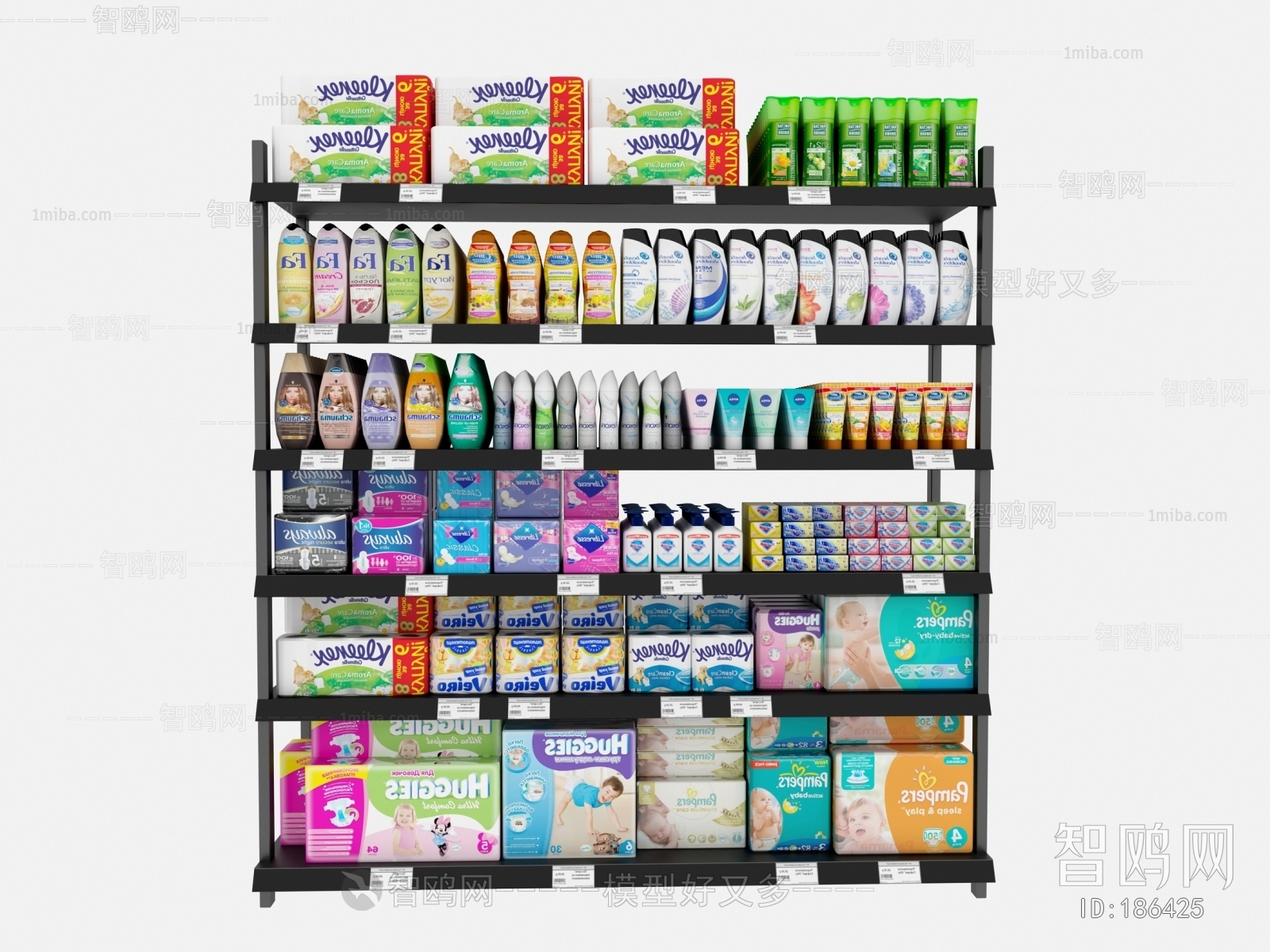 Modern Supermarket Shelf