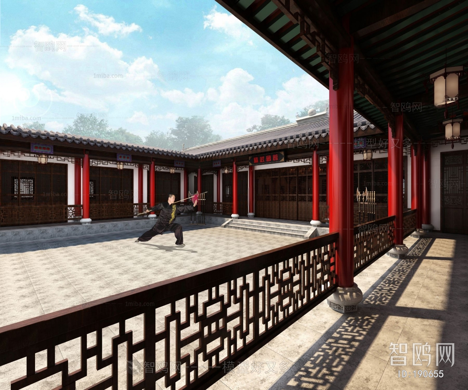 New Chinese Style Ancient Architectural Buildings