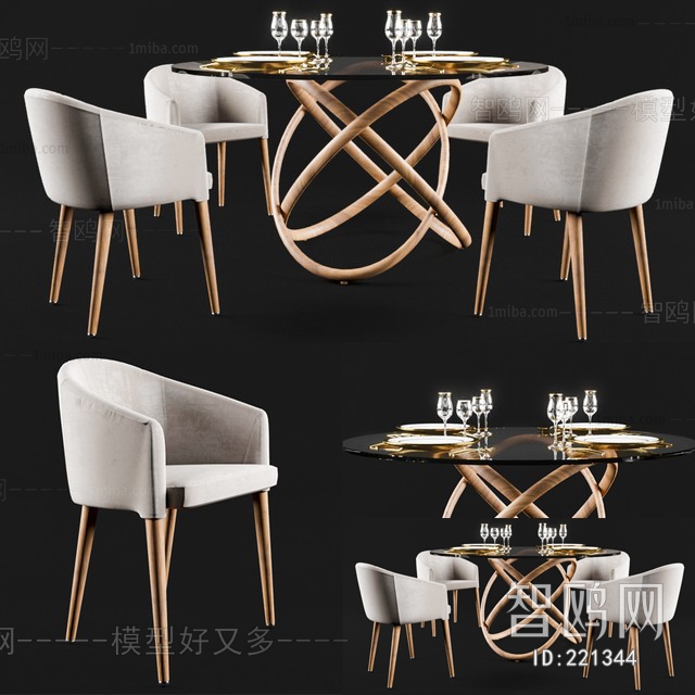 Post Modern Style Dining Table And Chairs