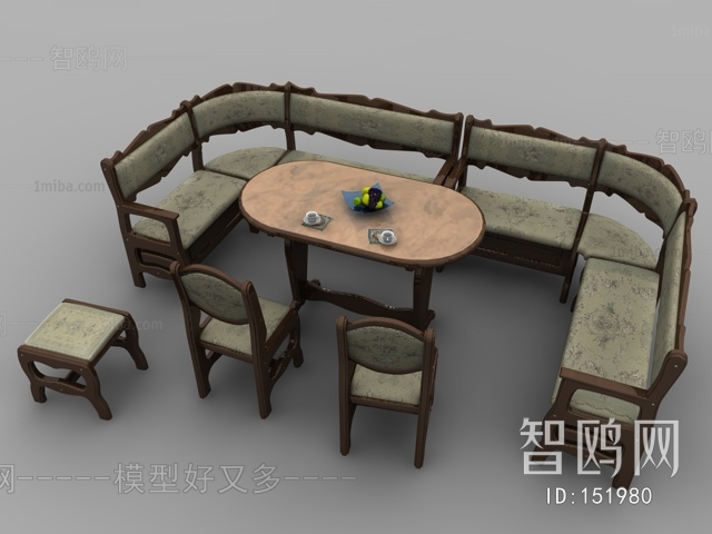 European Style Dining Table And Chairs