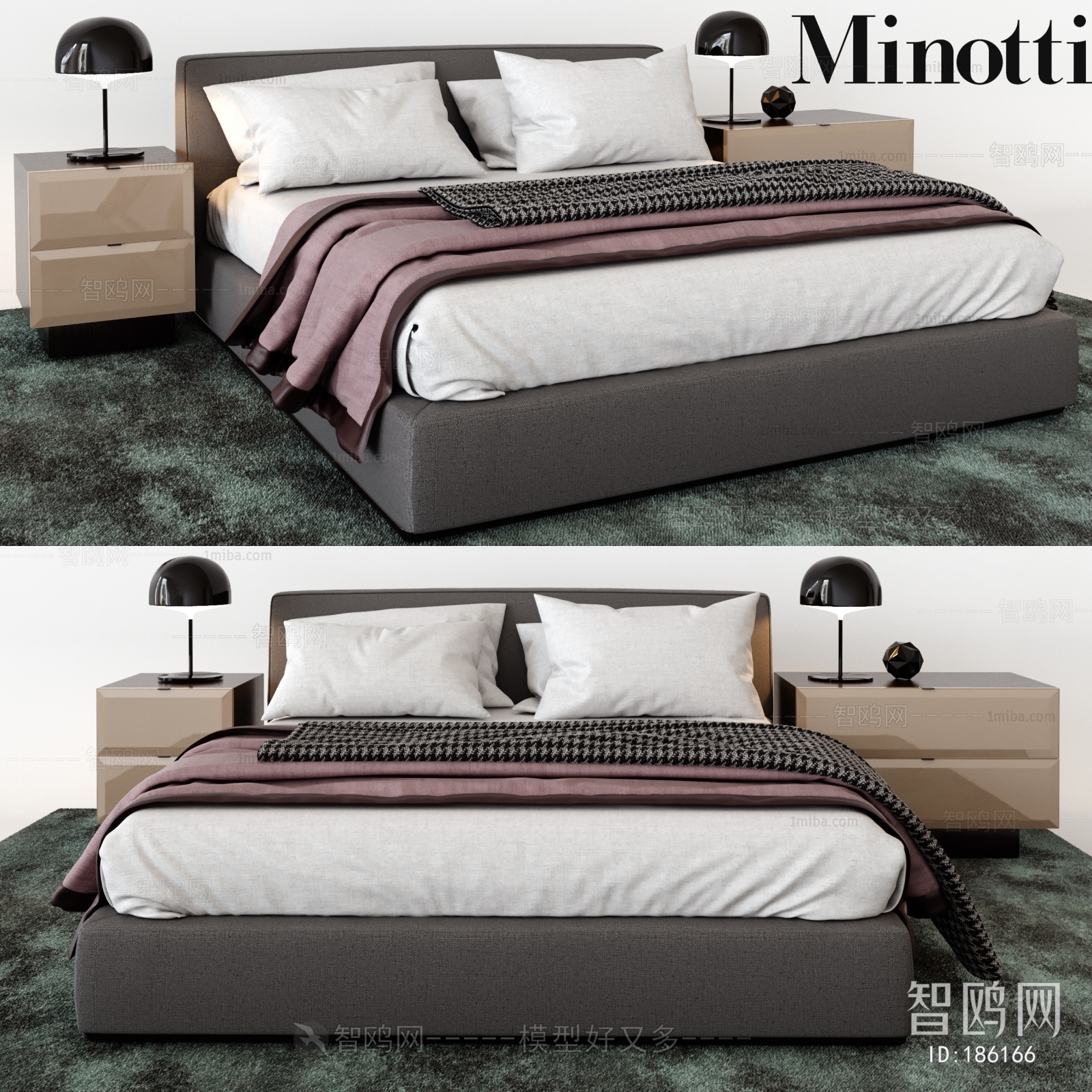 Modern Simple Style Double Bed