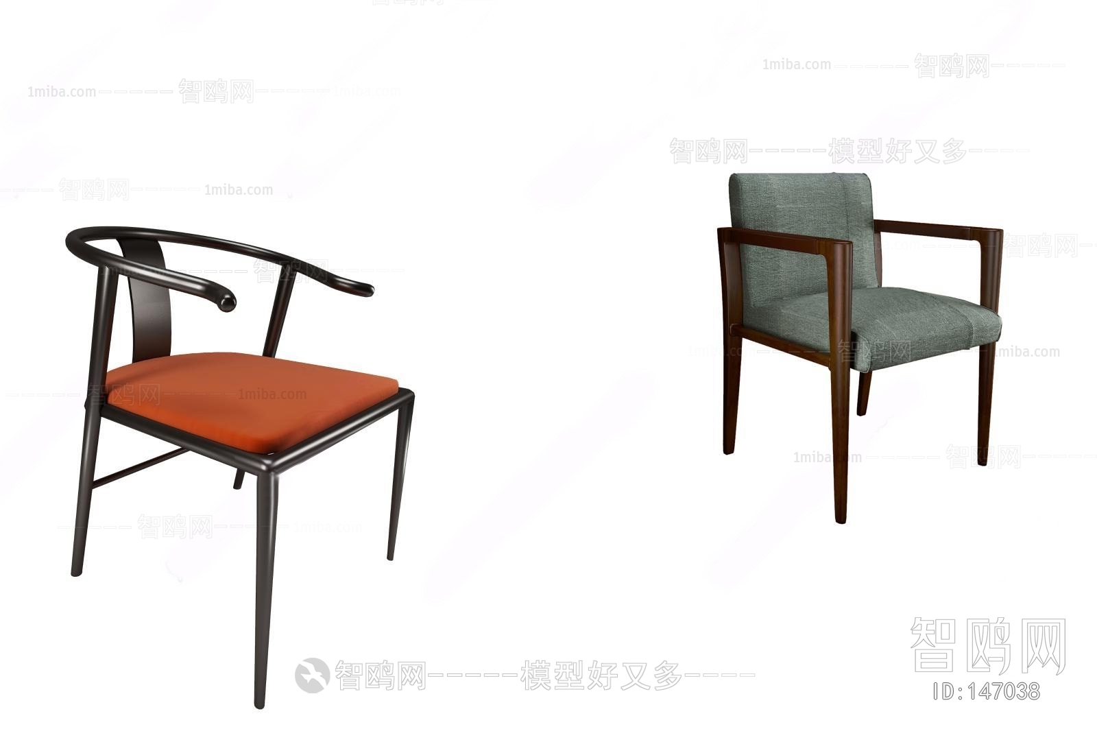 New Chinese Style Single Chair