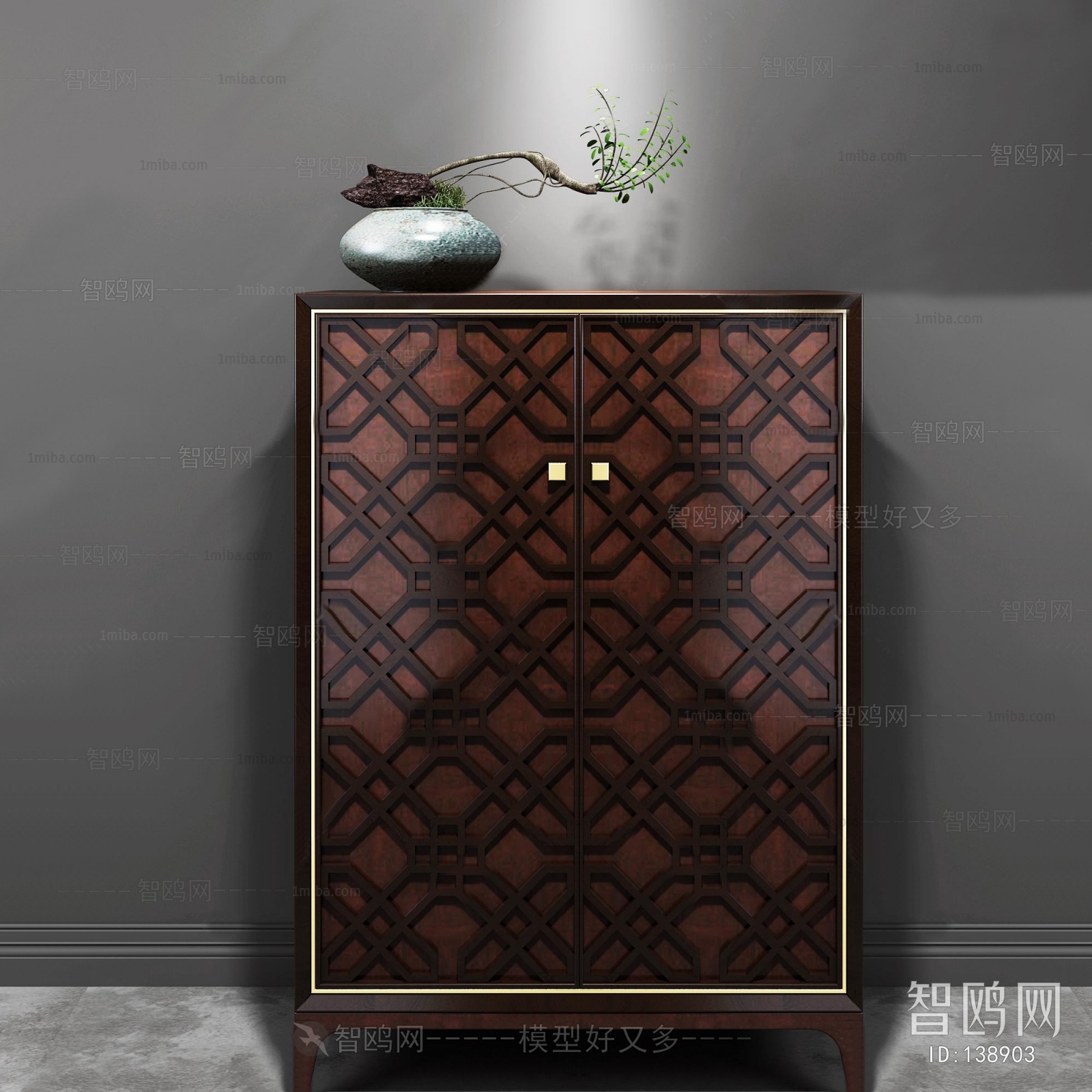 New Chinese Style Side Cabinet