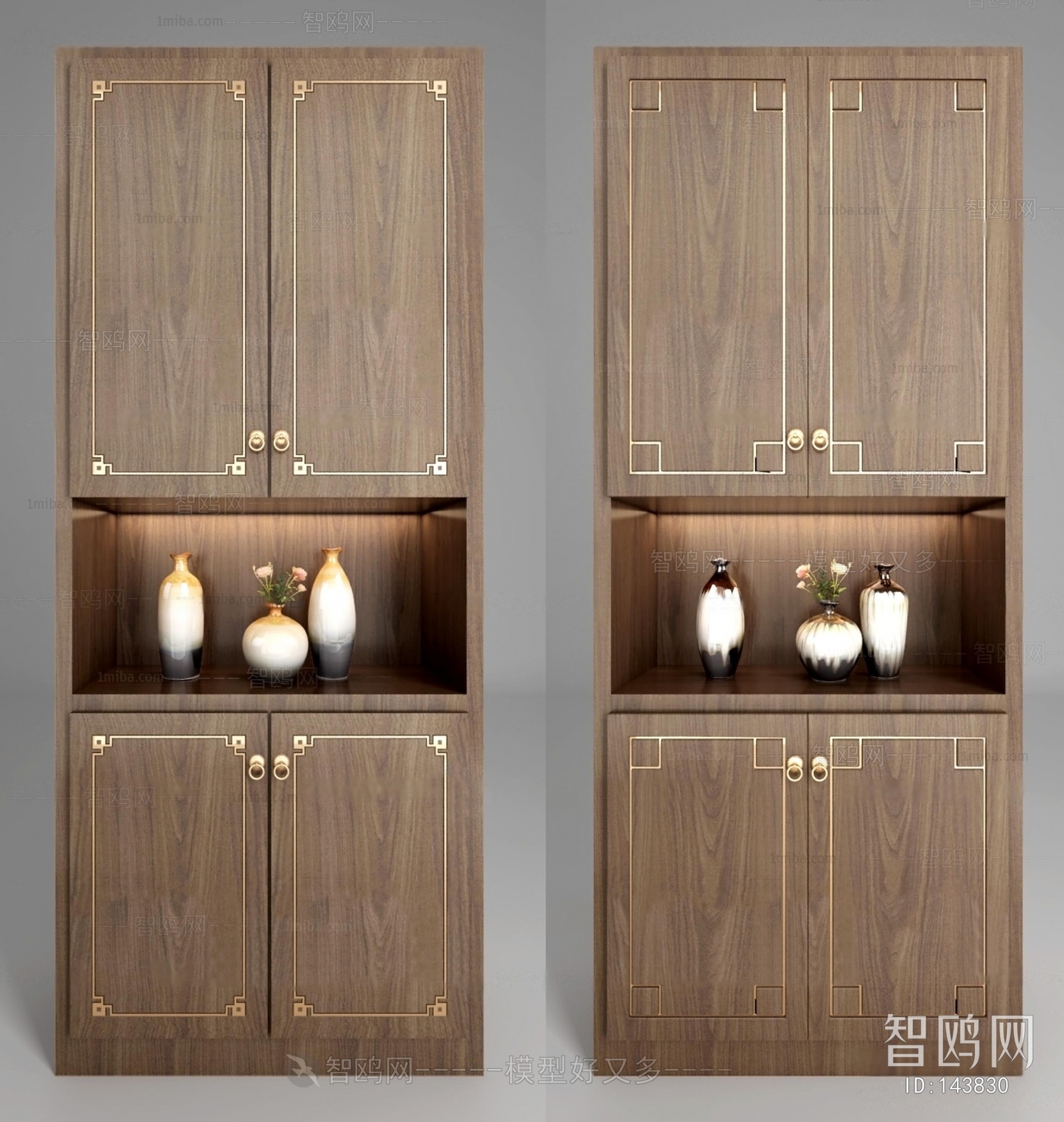 New Chinese Style Shoe Cabinet