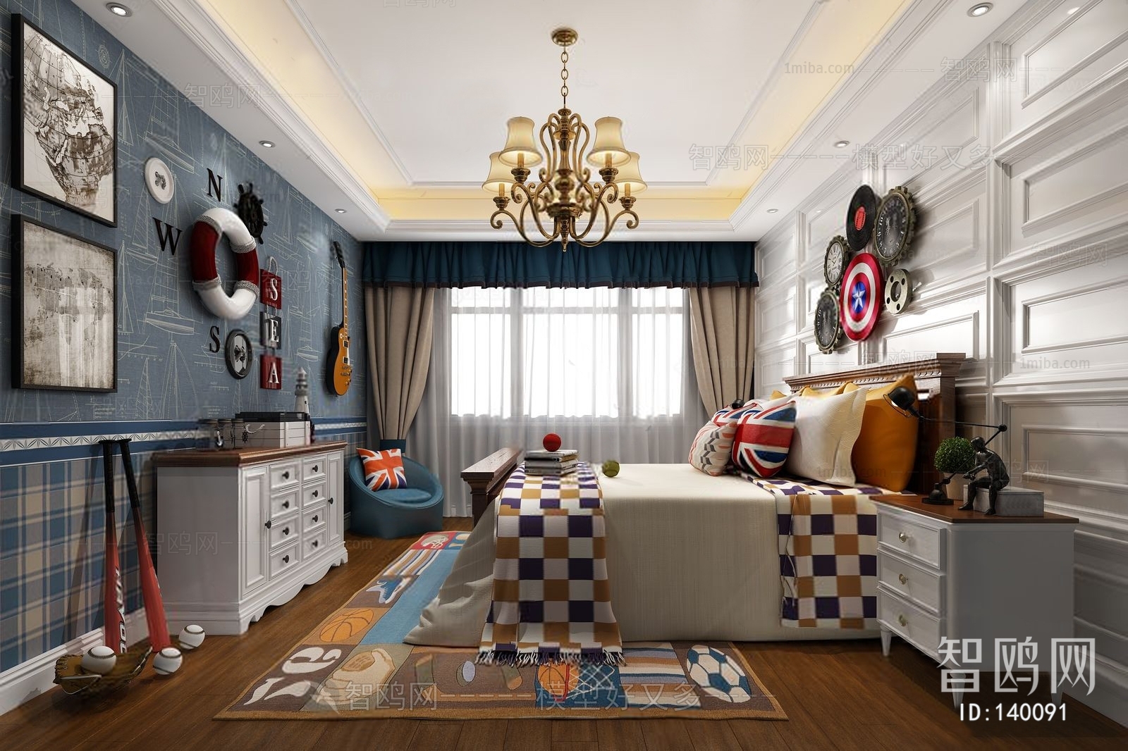 American Style Boy's Room And Son's Room