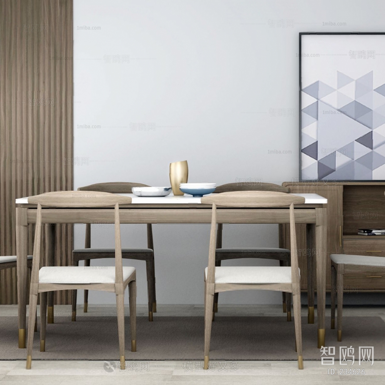 Nordic Style Dining Table And Chairs