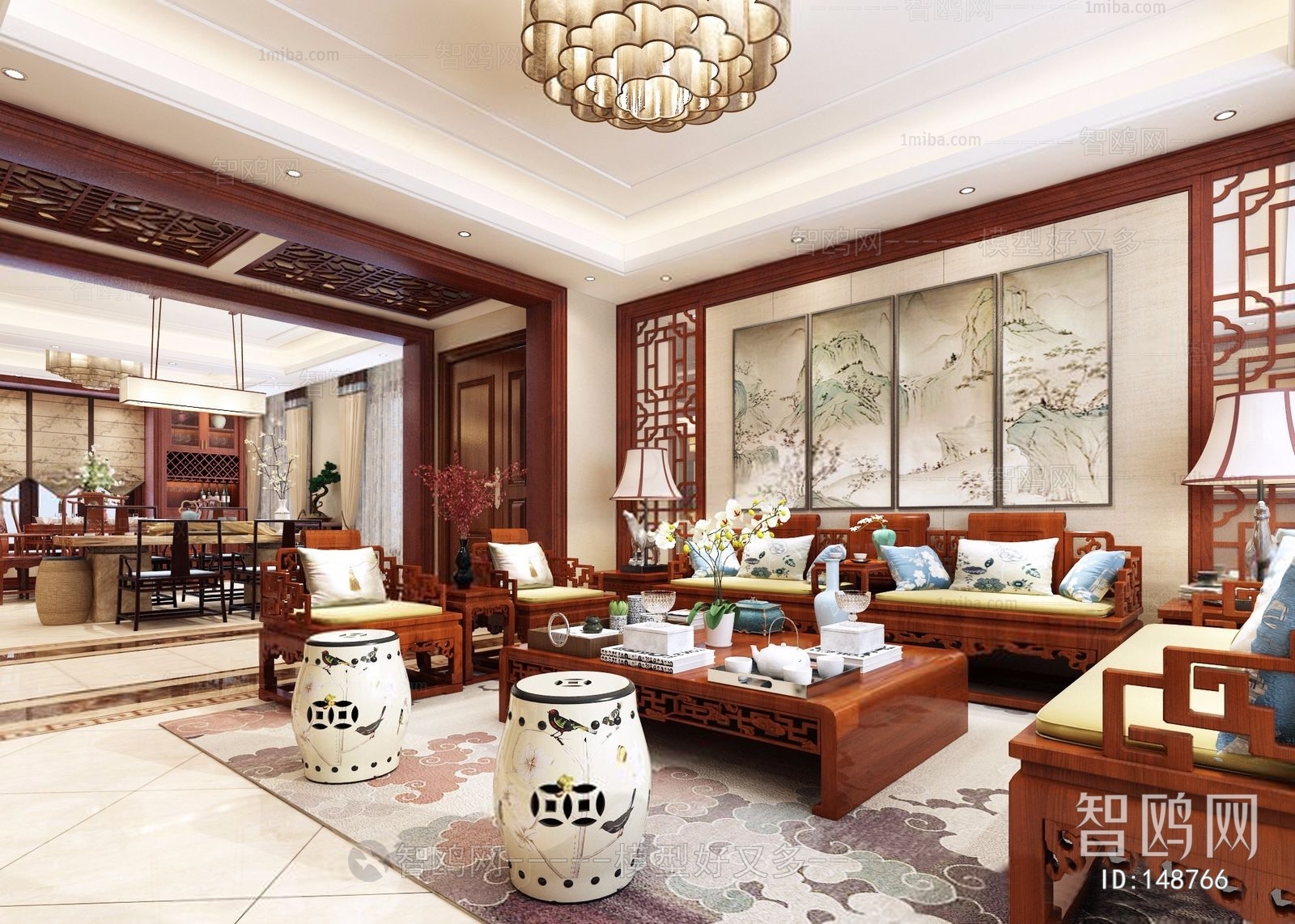 Chinese Style A Living Room