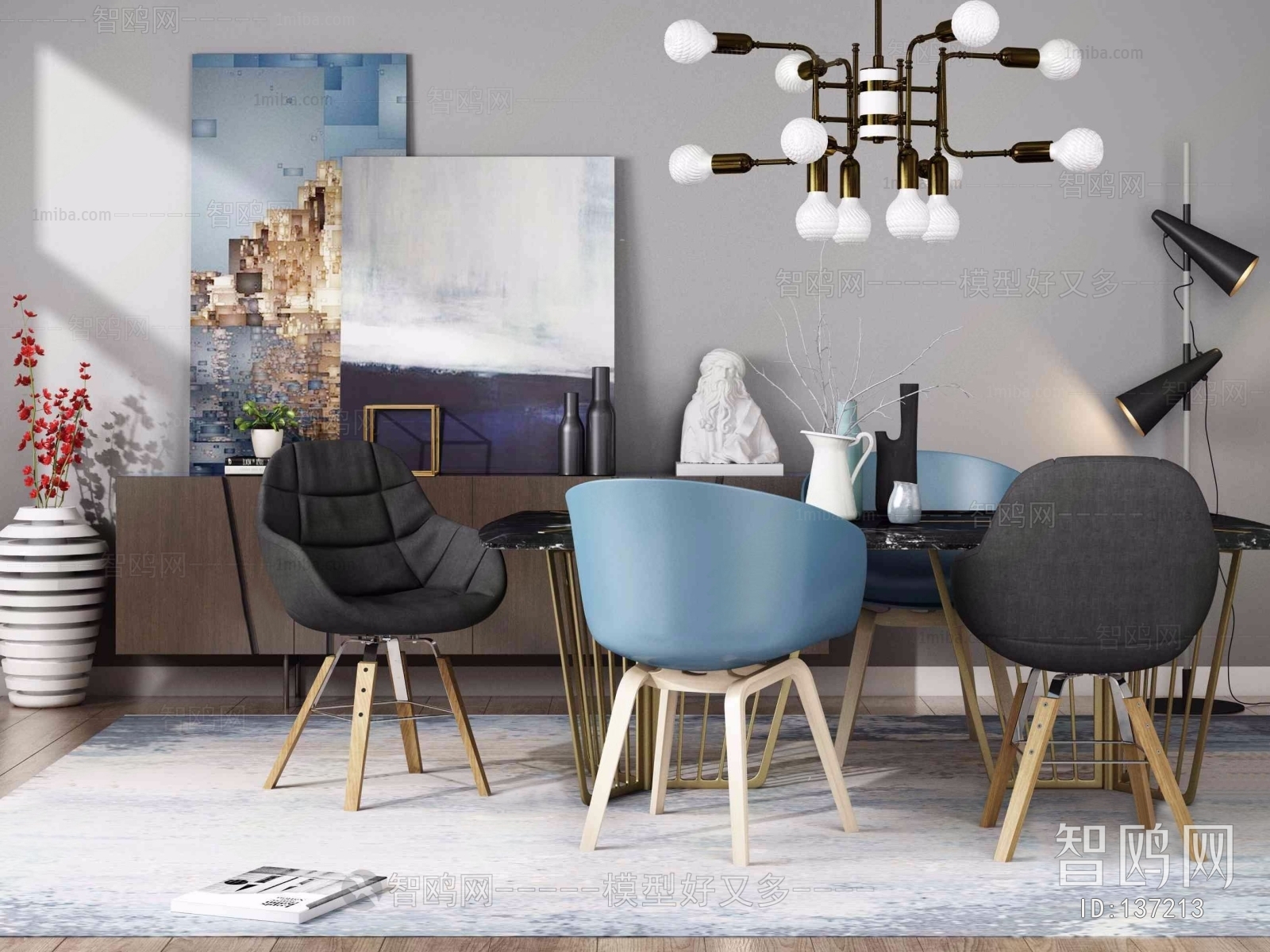 Nordic Style Dining Table And Chairs